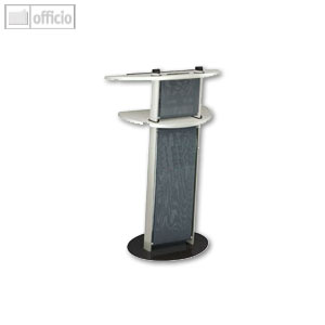 Rednerpult "Jonazz", silber-grau